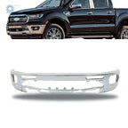 Chrome Front Bumper with Sensor Holes FO1002438 for Ford Ranger (2019–2023)