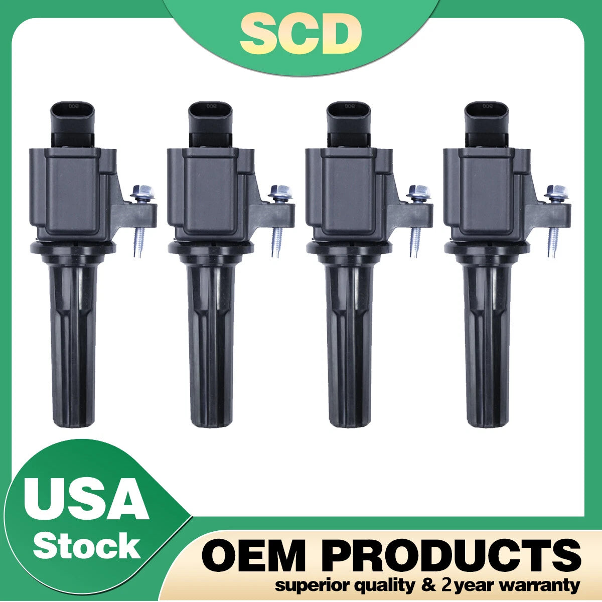 4X Ignition Coils for Chevy Colorado, GMC Saab 9-7x, Buick Rainier (2004–2009) UF497