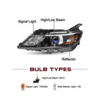 Halogen Headlight Projector for Chevy Impala (2014–2020) 7 Pin Left Driver