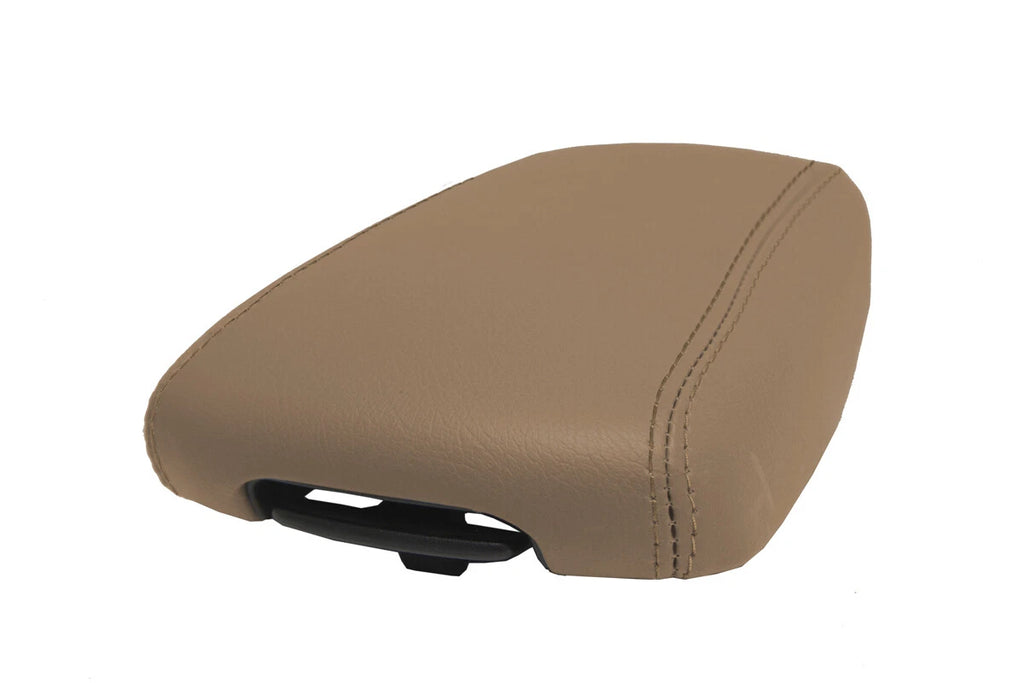 Console Lid Armrest Cover for Kia Sportage (2017–2020) Beige PVC Leather