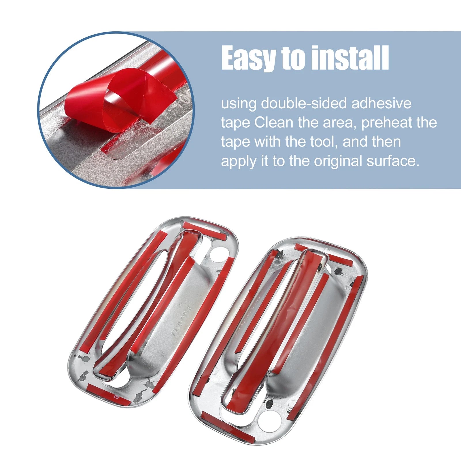 2X Exterior Door Handle Cover for Chevrolet Tahoe (2000–2006) 2 Keyhole