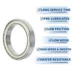 Deep Groove Ball Bearing P5 for Scooter Skateboard Wheel (75x105x16mm)