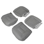 Set of 4 Front Leather Bottom Seat Covers for Chevy Silverado Sierra (1995–1999)