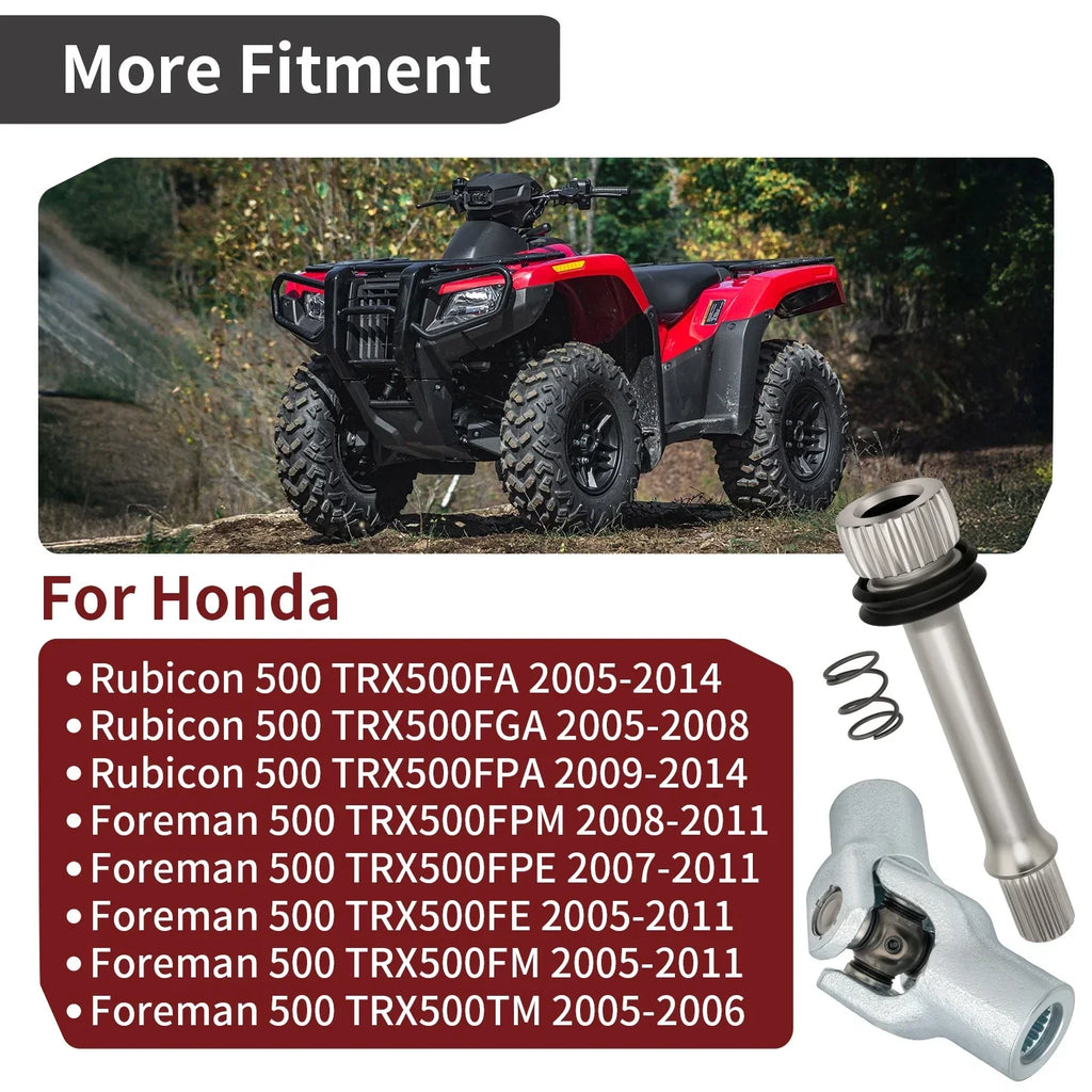 Rear Drive Shaft U-Joint Yoke Joint for Honda Foreman Rubicon 500 TRX500FA (2005–2014)