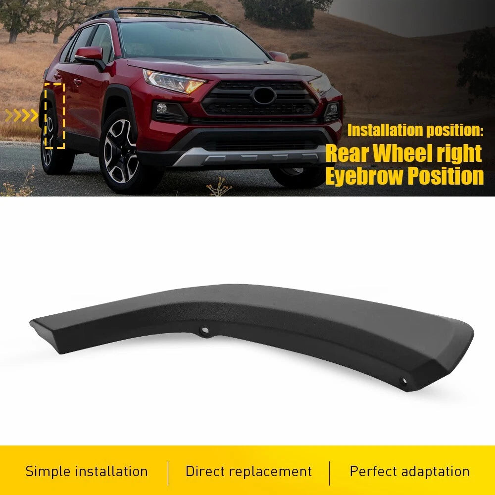 Right Rear Door Flare Arch Trim Molding for Toyota Rav4 (2019–2024)