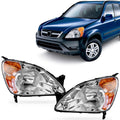 Pair Halogen Headlights for Honda CR-V (2002–2004)