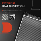 Radiator for Chevy Camaro (2011) V6 3.6L Manual Trans