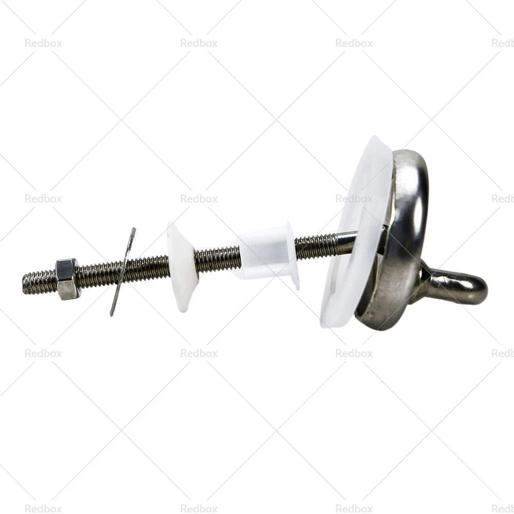 Toilet Seat Fix Fitting for Back to Wall (Stainless, Quick Release Hinges)