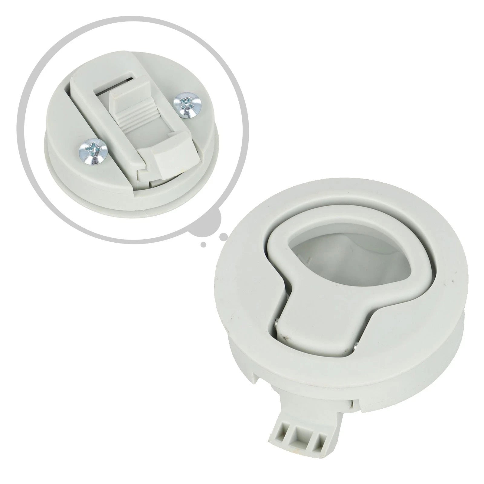 Flush Pull Latch for Marine Deck Hatch Door (Non Deformation, Non Locking)