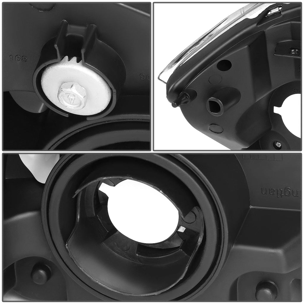 Headlight Headlamps for Chevy Cobalt Pontiac G5 Pursuit (2005–2010) Black Clear