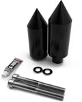Black Spike Frame Sliders Crash Protectors for Suzuki GSXR1000 (2003–2004)