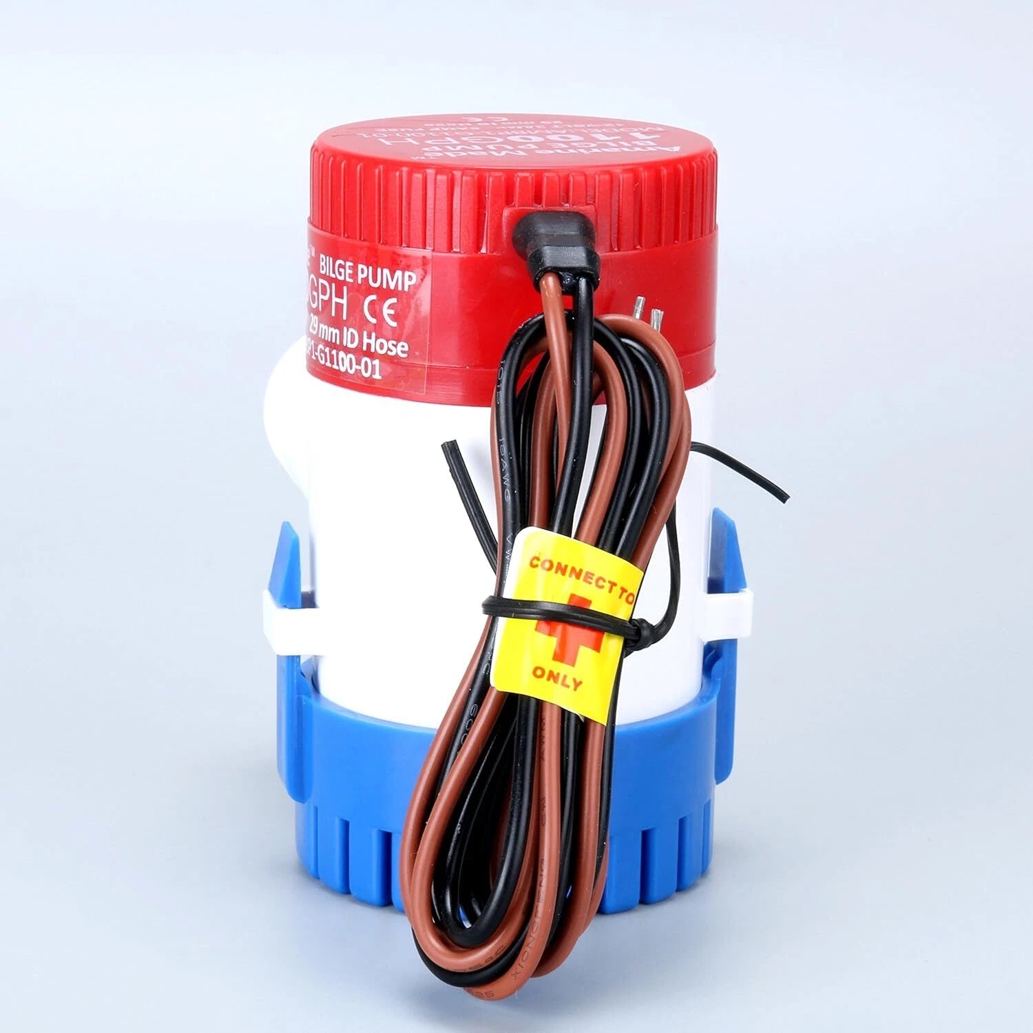 12V 1100GPH Electric Bilge Pump for Boat (29mm Hose)
