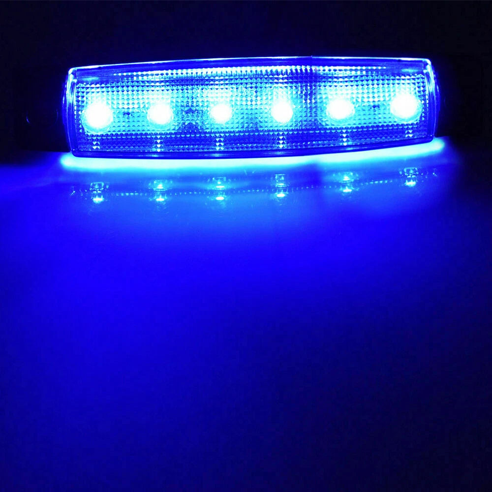 10 Pod Blue LED Underglow Lights for Jeep ATV Truck