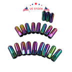 Set of 20 Neo Chrome Aluminum Tuner Racing Lug Nuts for JDM Vehicles
