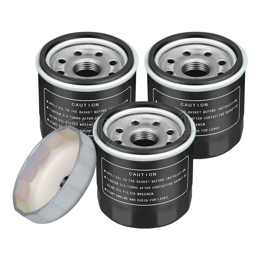 3 Oil Filter Wrench for Kawasaki Engines (49065-7010, John Deere AM101001, AM107423)