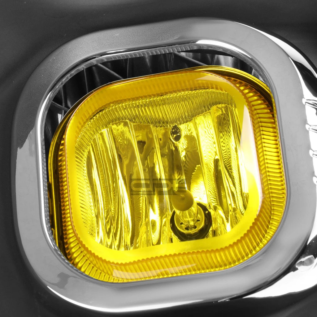 Pair of Amber Lens Bumper Fog Lights with Switch & Harness for Ford Super Duty (2011–2016)