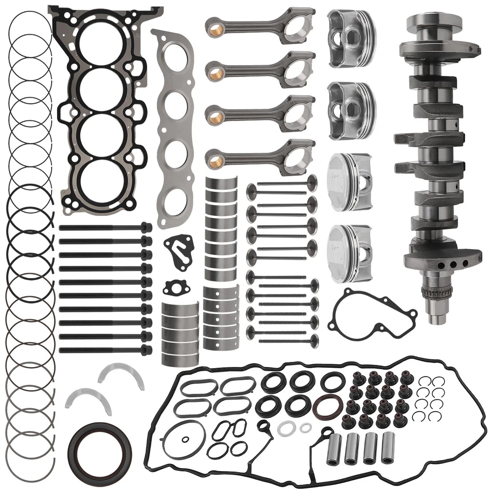 G4NH 2.0L Engine Overhaul Rebuild Kit - Crankshaft Rods for Hyundai Elantra Kia