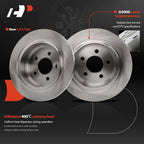 Rear Disc Brake Rotor & Ceramic Pad Set for Ford Explorer Sport Trac (2003–2005)