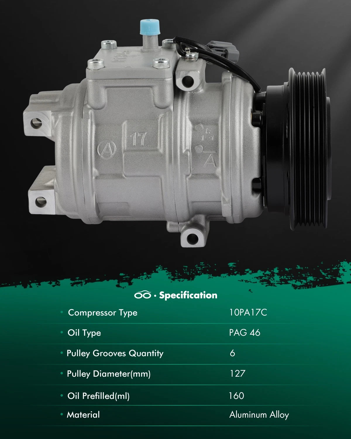 A/C Compressor for Acura CL (1997–1999) & Honda Accord (1998–2002)