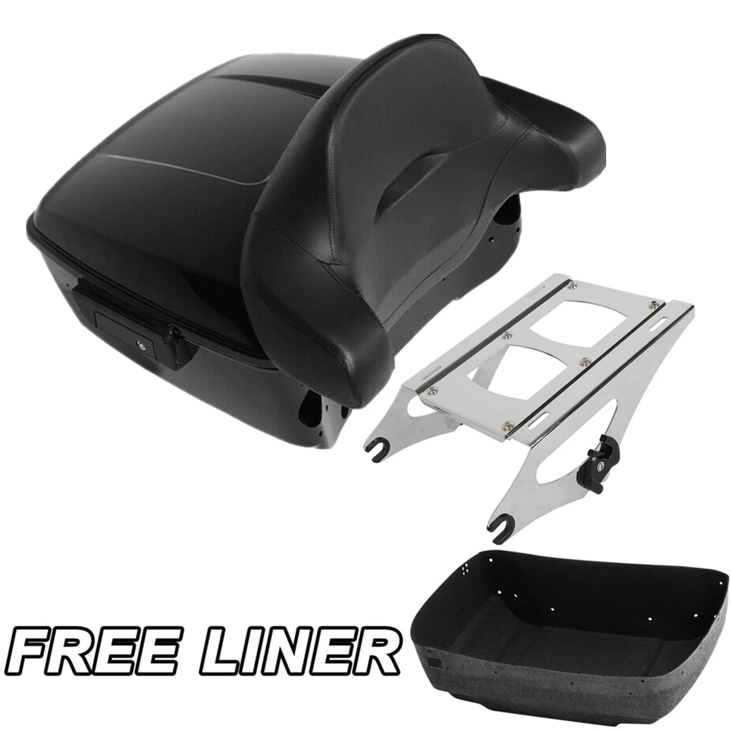 Trunk Backrest Pad Mount Rack for Harley Touring Road King (2014–Present)