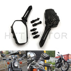 Black Skull Skeleton Hand Mirror for Suzuki GSX-R Hayabusa (2000–2023)