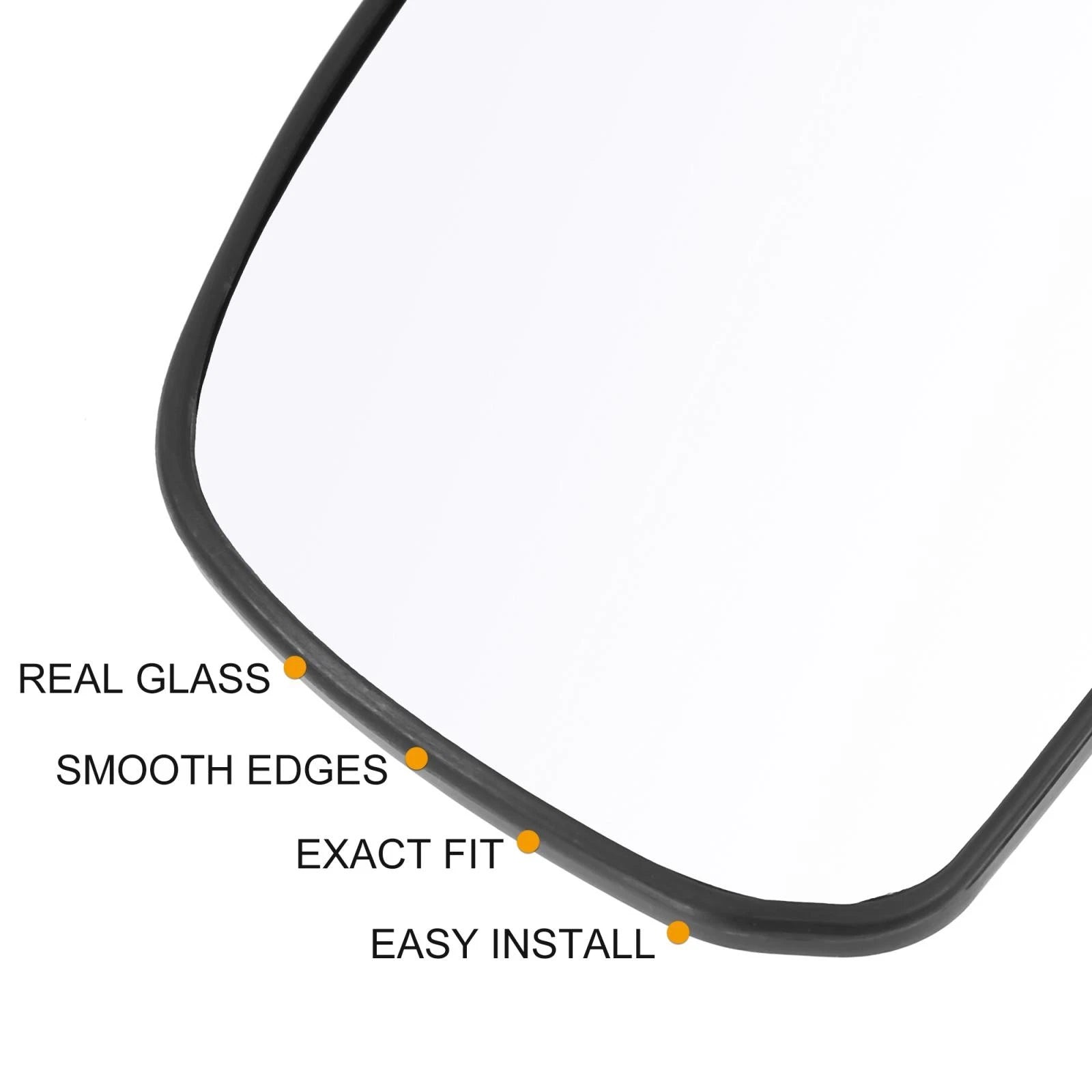 Driver Side Heated Mirror Glass with Backing Plate for Nissan Tiida (2007–2012)