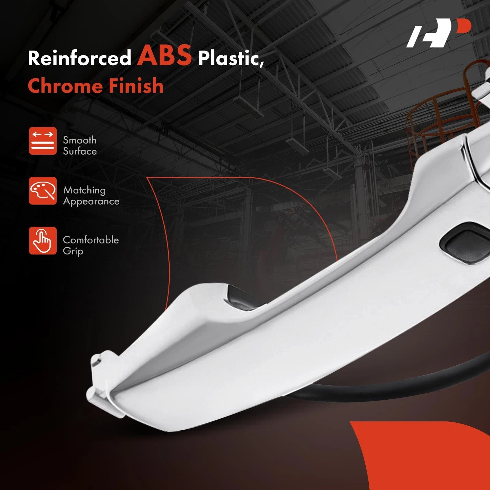 Rear Left Chrome Exterior Door Handle for Toyota Land Cruiser (2008–2013)