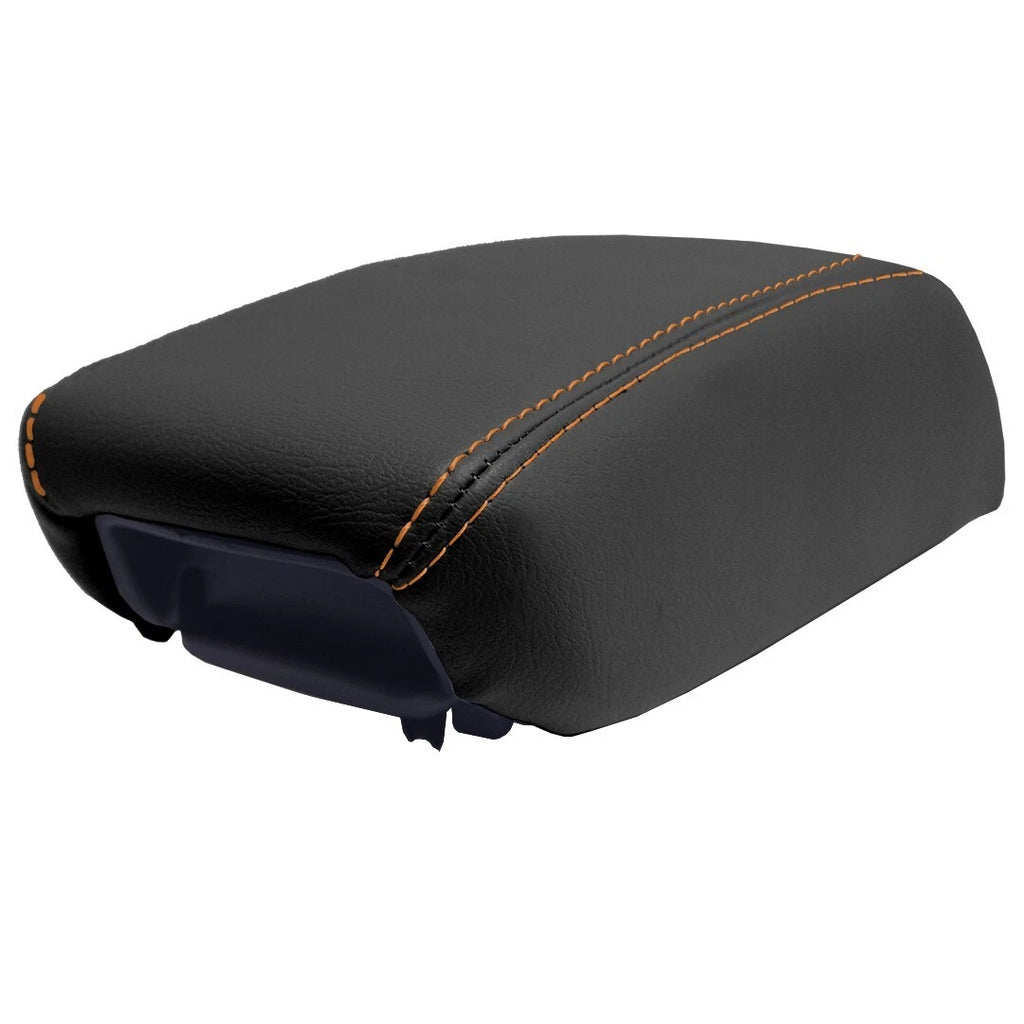 Console Lid Armrest Cover for Jeep Compass (2017–2020) Orange Stitch