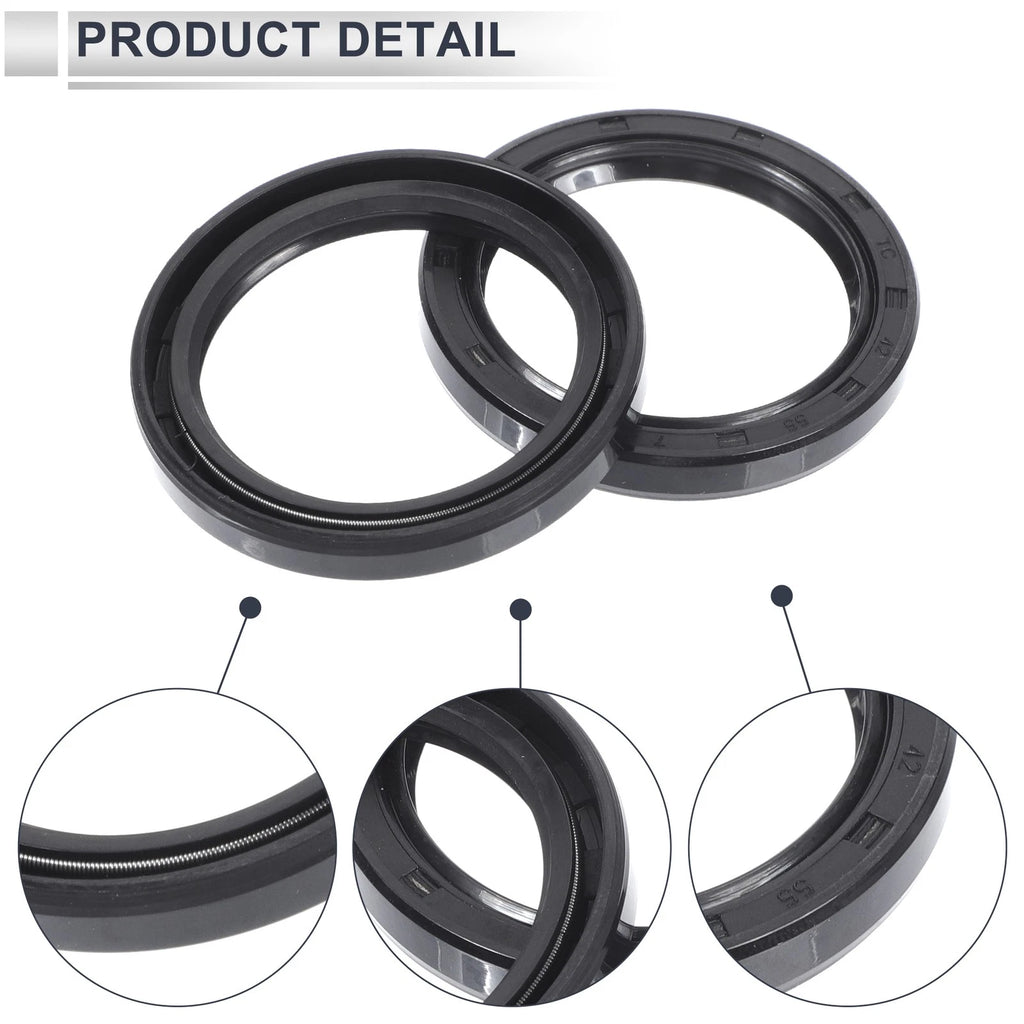 Set of 5 Oil Seal Rotary Shaft Seal NBR Rubber 42x55x7mm