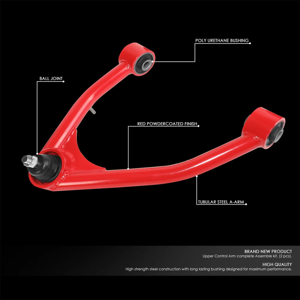 Set of 2 Front Upper Control Arms for Cadillac Escalade, Chevrolet Silverado (2007–2015)