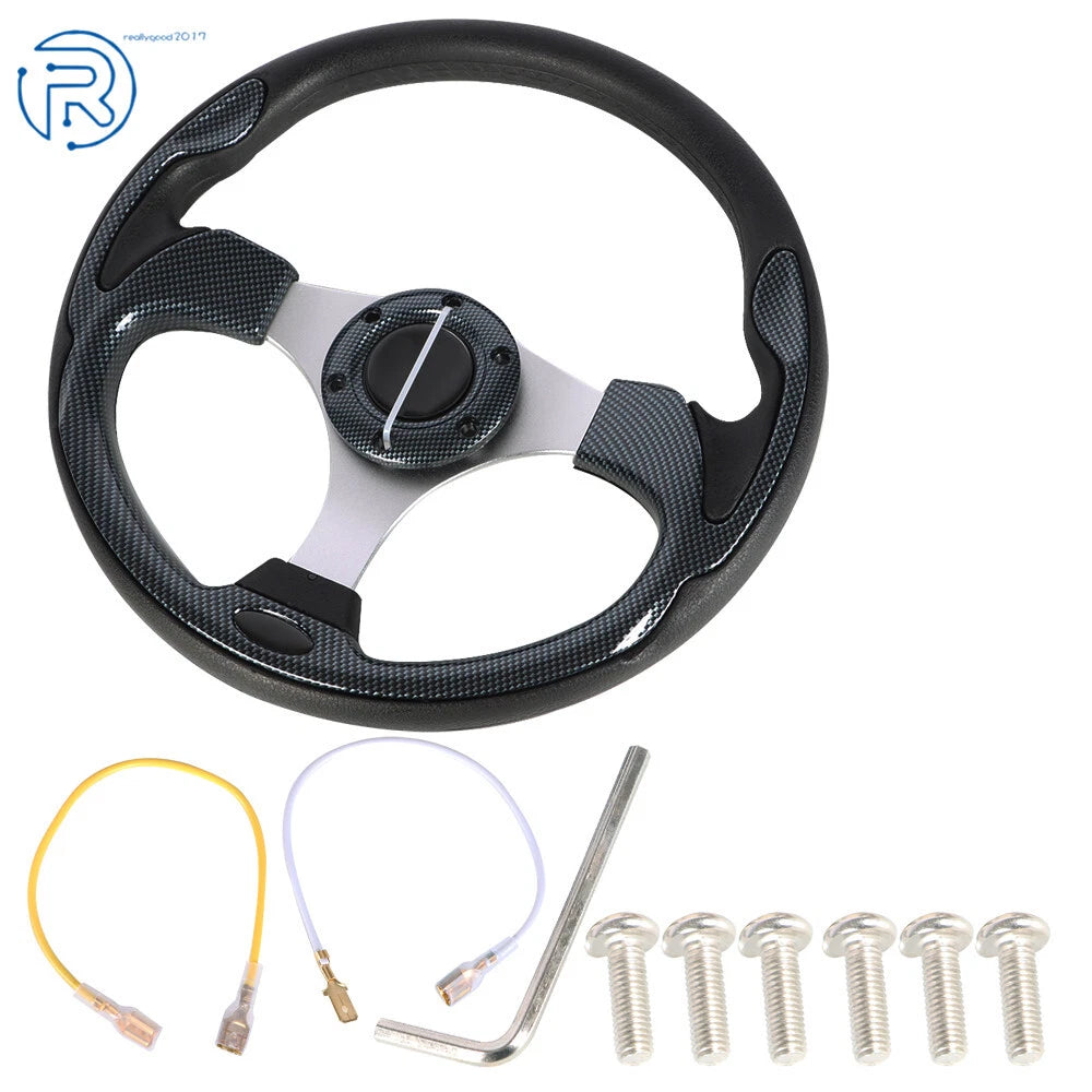 13 Inch Carbon Fiber Steering Wheel for Yamaha EZGO Club Car