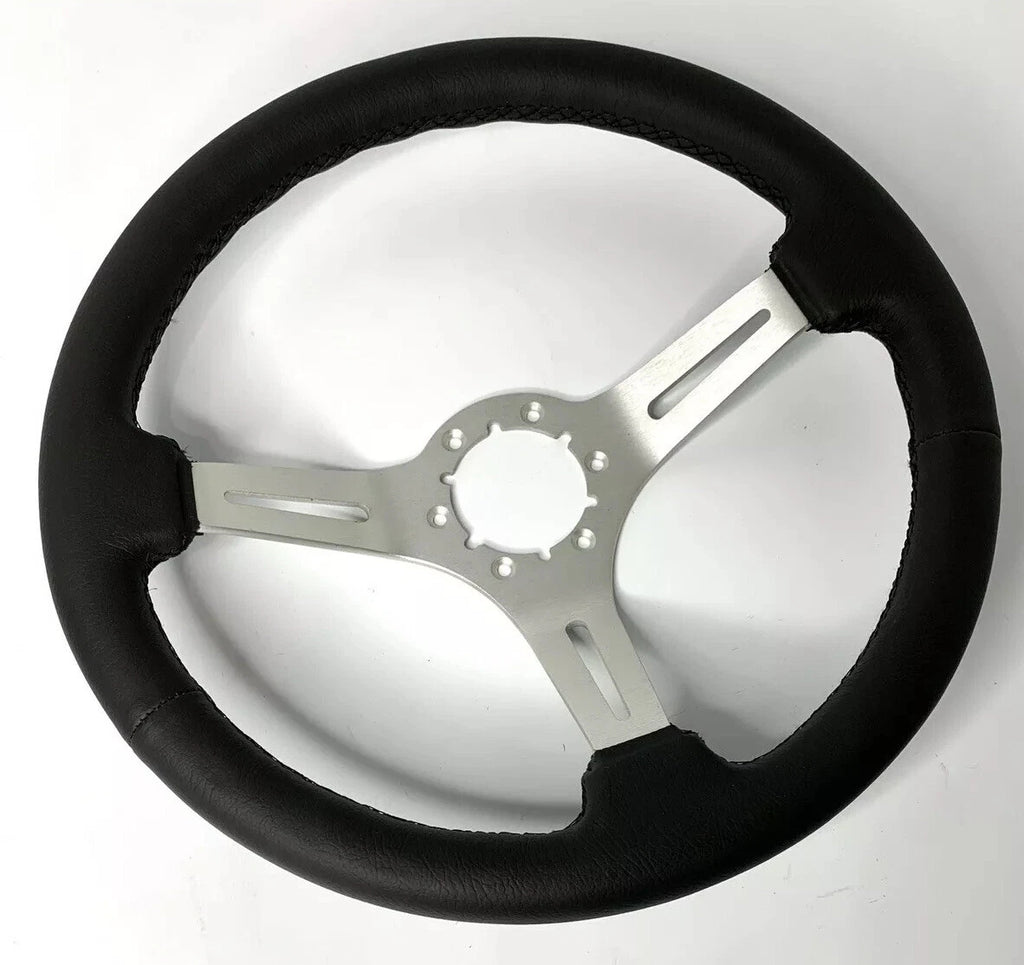 Steering Wheel Leather Grip 6 Hole Slotted for Universal Car (2005–2018)
