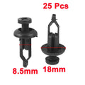 25 Pcs Plastic Rivet Fastener Clips for Toyota 