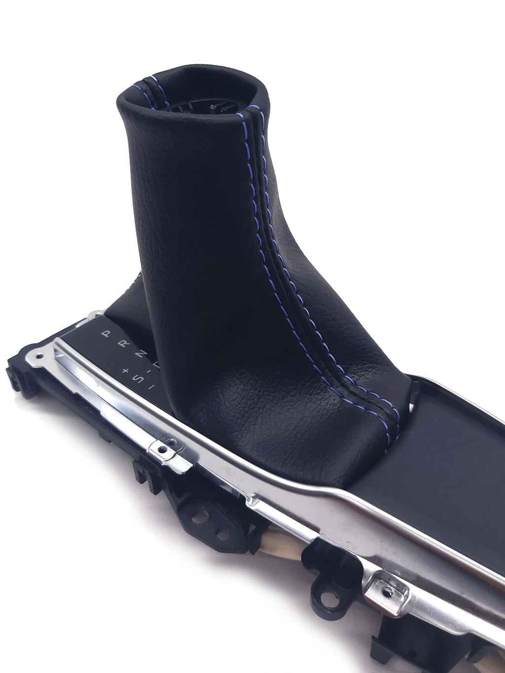 Shift Boot for Toyota Camry (2018–2021) Blue Stitch PVC Leather
