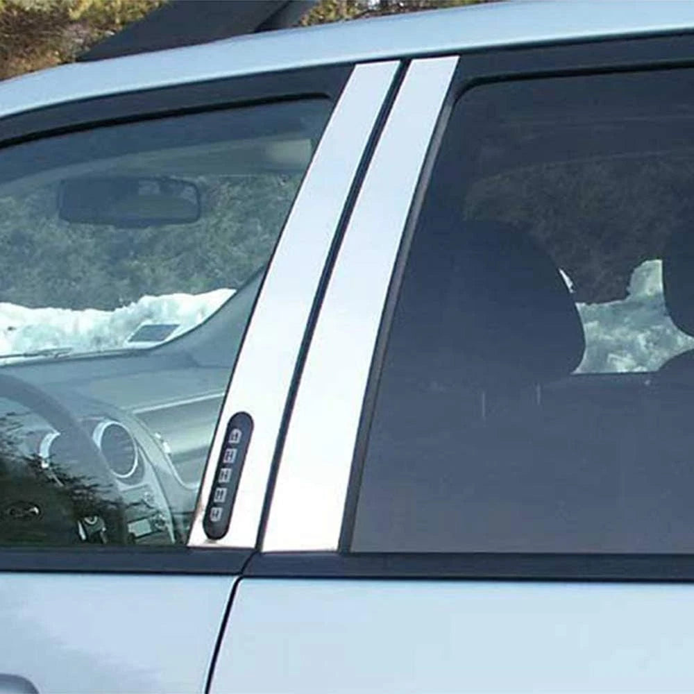 Luxury FX Stainless Pillar Posts Kit with Keypad Cutout for Ford Taurus X (2008–2009)