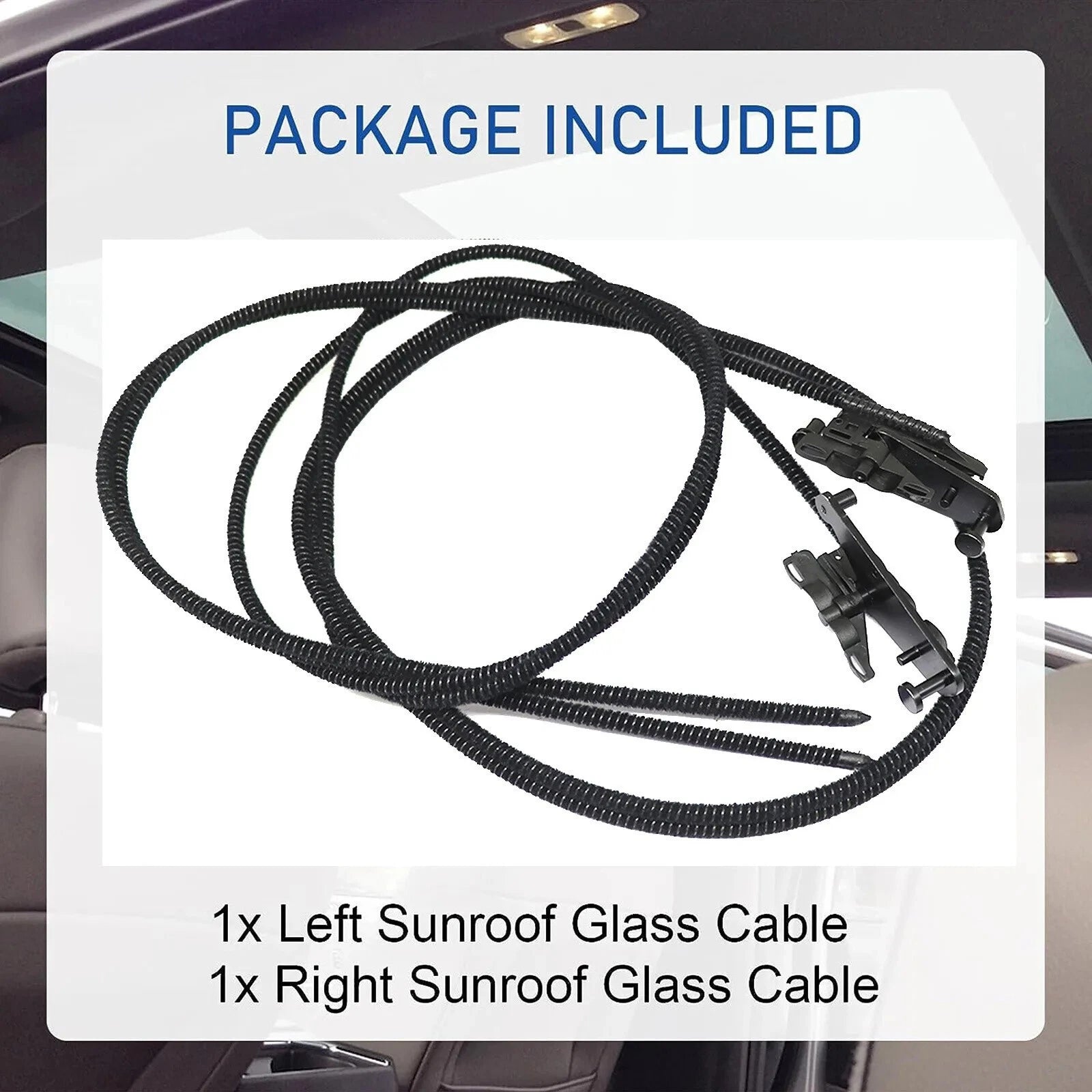 Sunroof Glass Cables & Track Assembly Repair Kit for Ford F150 (2015–2020)
