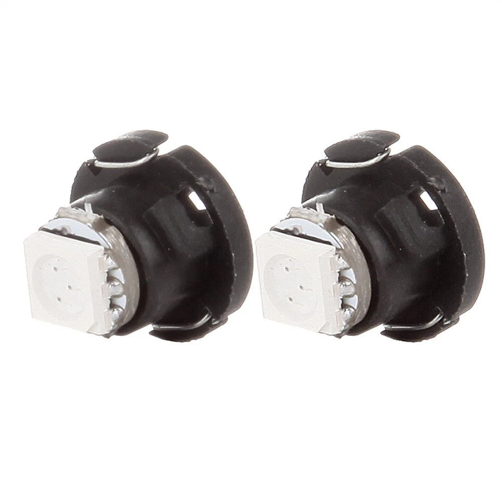 6x Yellow T5/T4.7 Neo Wedge LED Bulbs for Dash A/C Climate Control (12mm)
