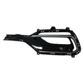 Replacement Black/Silver Painted ABS Plastic Front Driver Side Fog Light Bezel