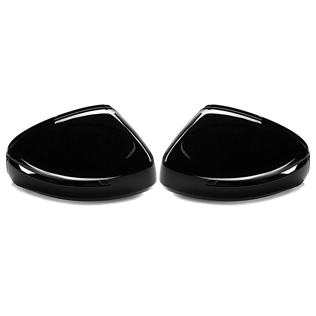 Set of 2 Rear View Side Mirror Cover Caps for Audi TT TTRS R8 (2007–2014) Gloss Black