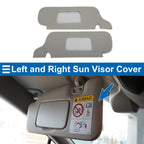Set of 2 Sun Visor Covers for Ford Mustang (1994–2004) Left & Right Gray