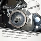 Transmission Drive Gear Shaft for Yamaha Grizzly 125 YFM125 (2004–2013)