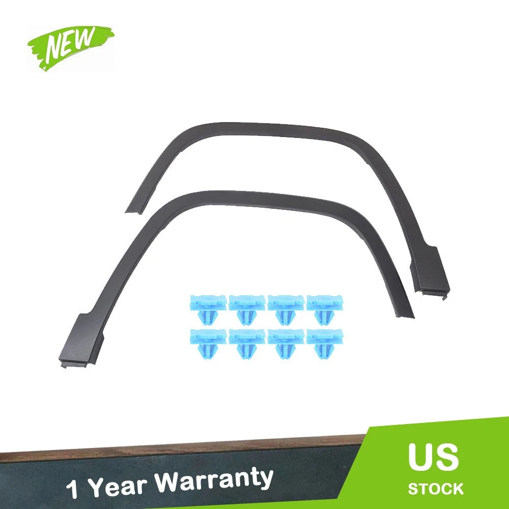 Set of 2 Front Fender Flares for Jeep Cherokee (2014–2017) Black