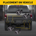 4Pcs Parking Sensor Bracket Bezels for Dodge Ram 1500 2500 3500 (2014–2018)