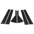 Set of 6 Door Pillar Window Trim for Kia Seltos (2020–2023) Black