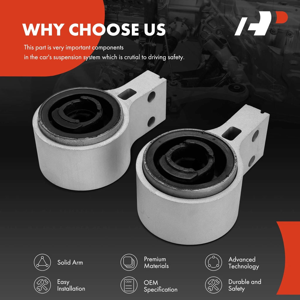 2X Front Lower Rearward Control Arm Bushing for Ford Explorer (2011-2017)