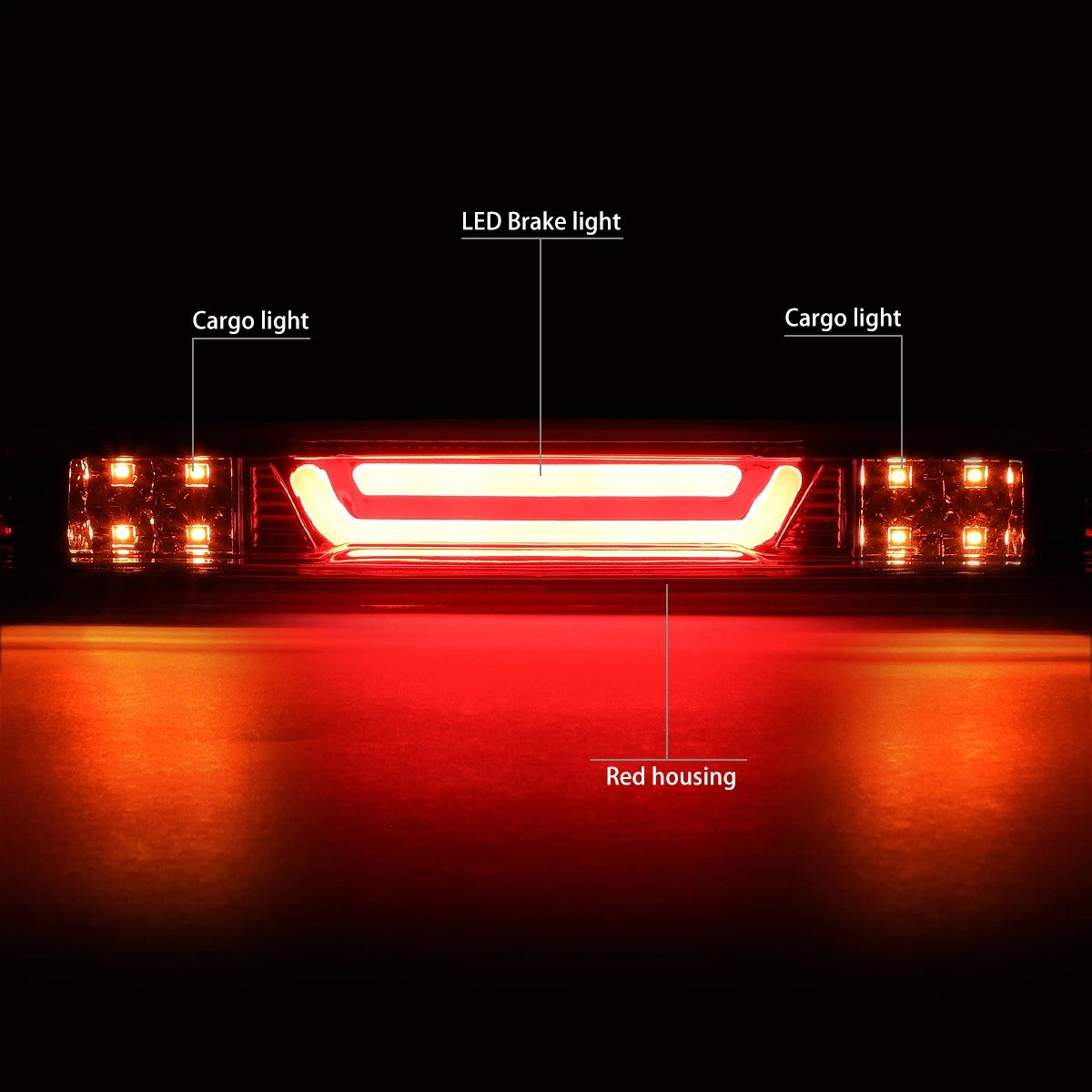 LED Bar Third Tail Brake Light for Silverado Sierra (2007–2013)