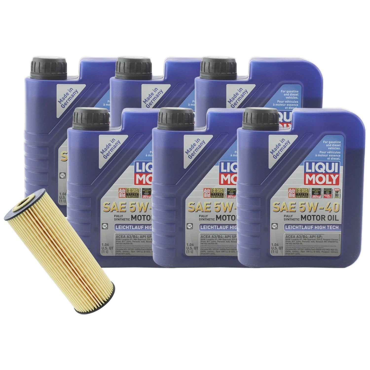 6L Engine Oil Change Kit for Mercedes W202 C230 (1993–2000) - 5W40