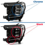 Full LED Headlight Chrome Pair for GMC Yukon XL (2021–2024)