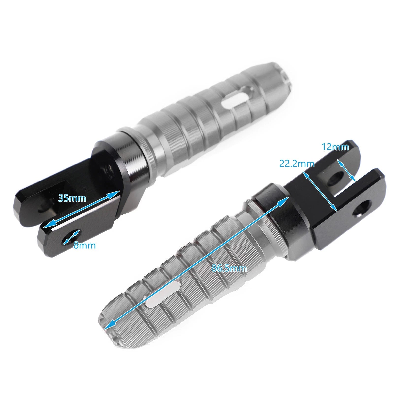Front Footrests Foot Pegs for Triumph Street Triple 765/Daytona 675 (2017–2023)
