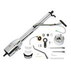 28" Chrome Tilt Steering Column & Adapter for Universal Applications